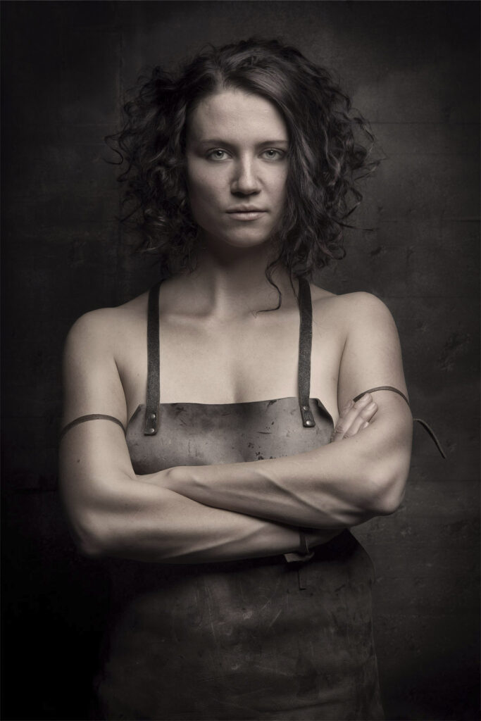 Marika Widdermann im Fotostudio Leipzig